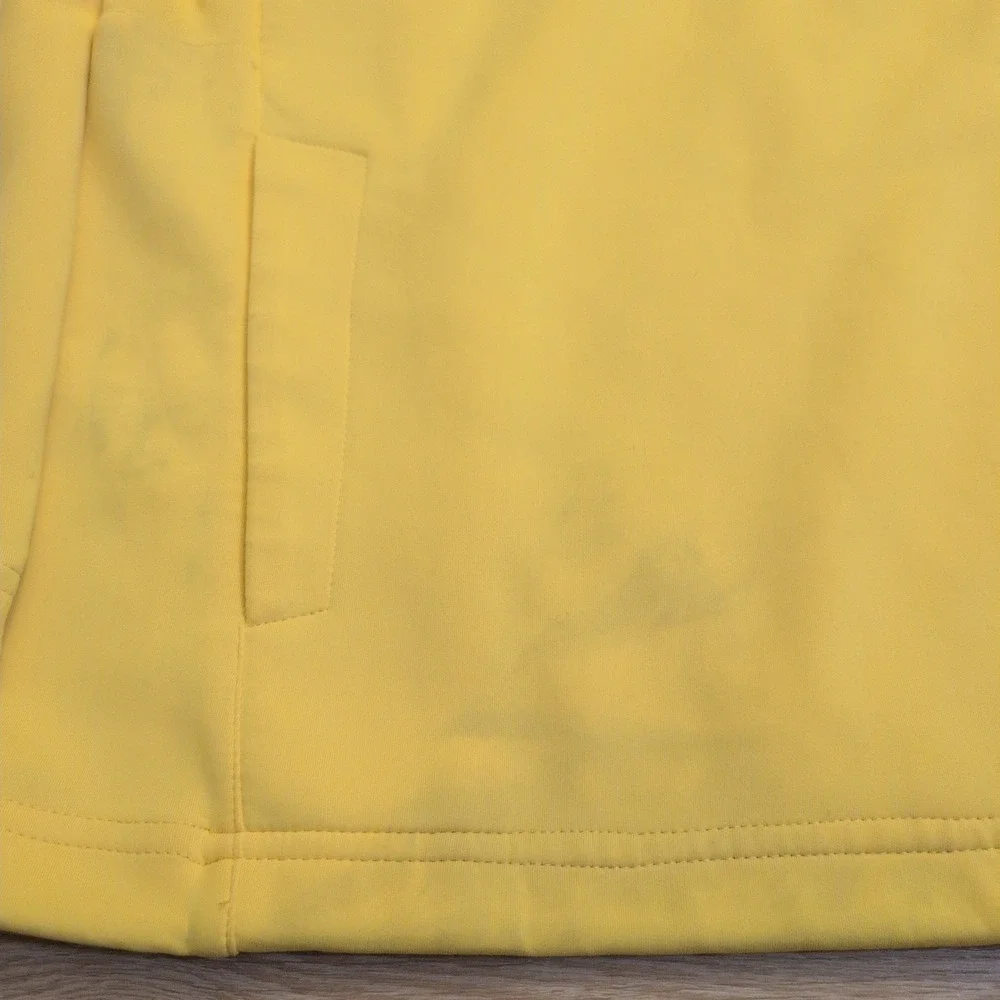 Zero Restriction Tour Series Mens XL Yellow Quarter Zip Golf Pullover Jacket